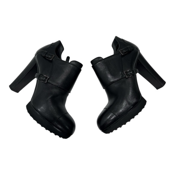 Tod's Ankle Boots In Black Leather Woman’s Size 36.5 US 6 - Picture 8 of 10